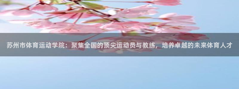 3377体育官网下载招商电话：苏州市体育运动学院：聚集全国的
